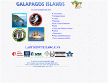 Tablet Screenshot of galapagos-adventures.com